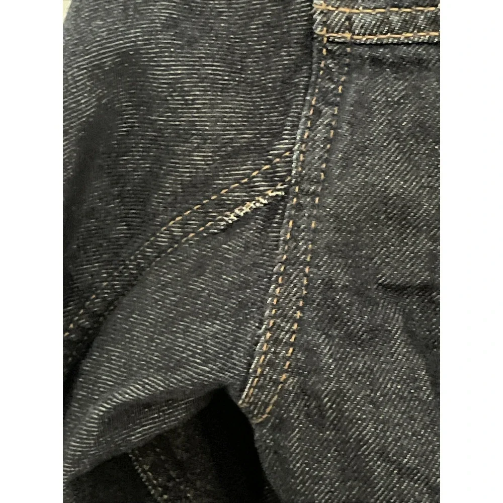 Gap Kids Sherpa Lined Collared Dark Wash Western Stitch Denim Jean Jacket‎ Large